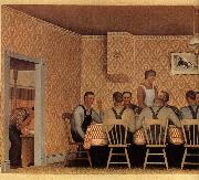 Grant Wood The Thresher-s supper china oil painting artist